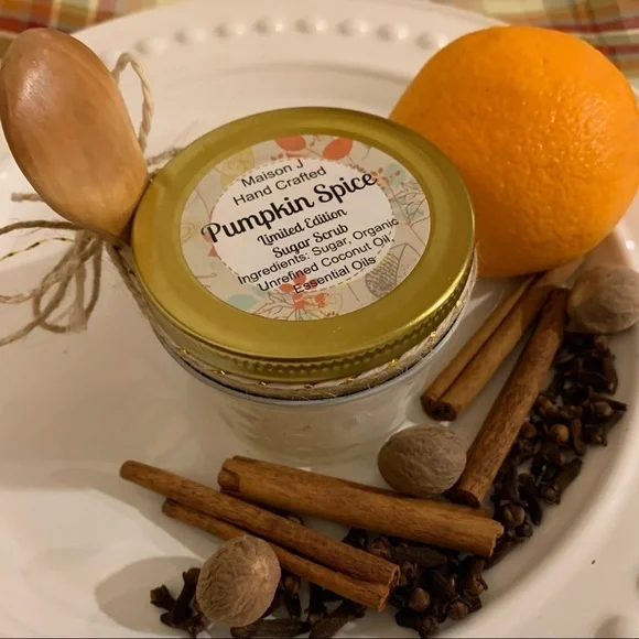Autumn Trio, hand crafted all natural sugar scrubs moisturizing exfoliating - Picture 5 of 15